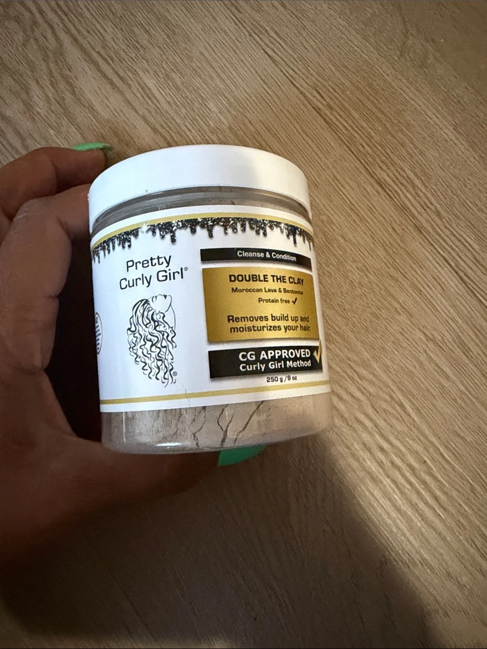 Double The Clay Hair & Scalp Cleanser — White and Gold Jar